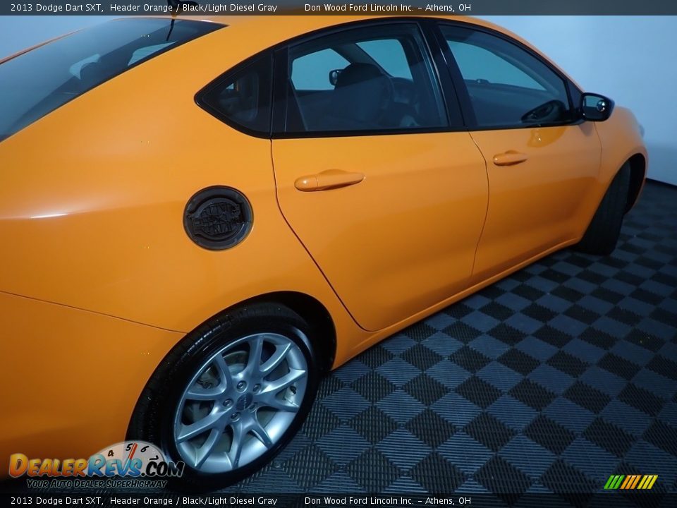2013 Dodge Dart SXT Header Orange / Black/Light Diesel Gray Photo #18