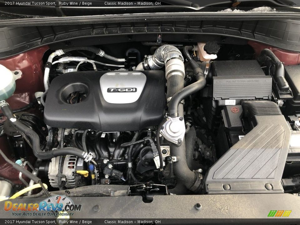2017 Hyundai Tucson Sport Ruby Wine / Beige Photo #16