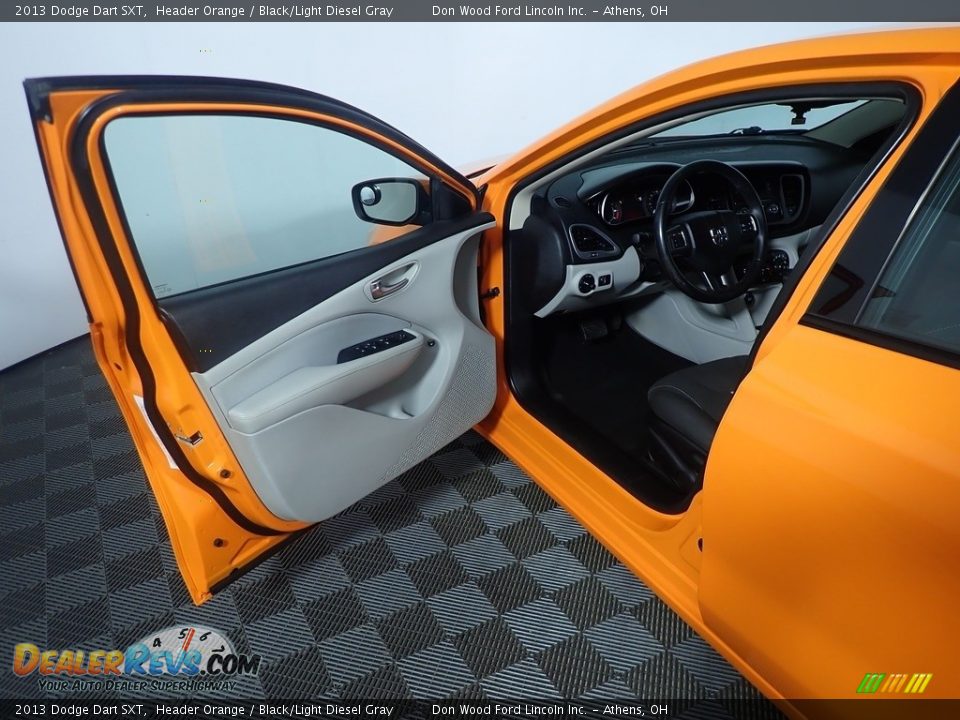 2013 Dodge Dart SXT Header Orange / Black/Light Diesel Gray Photo #19