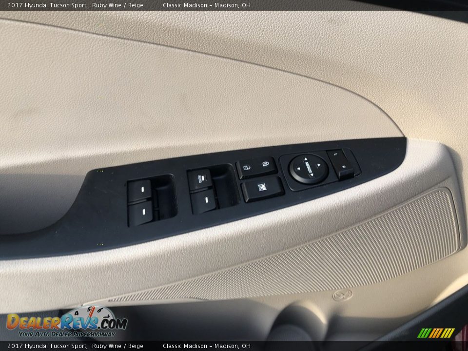 2017 Hyundai Tucson Sport Ruby Wine / Beige Photo #19