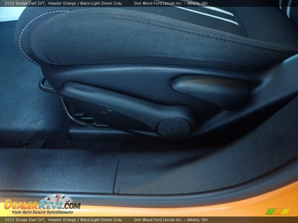 2013 Dodge Dart SXT Header Orange / Black/Light Diesel Gray Photo #22