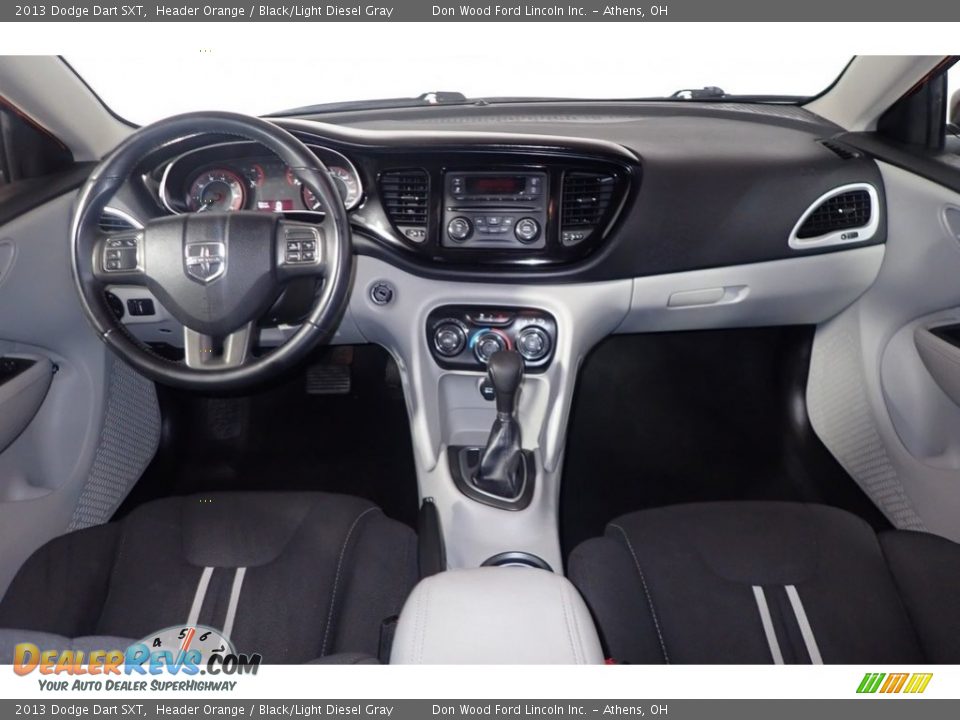 2013 Dodge Dart SXT Header Orange / Black/Light Diesel Gray Photo #23
