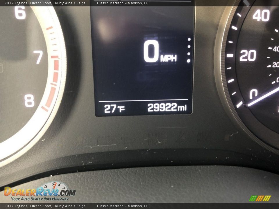 2017 Hyundai Tucson Sport Ruby Wine / Beige Photo #20