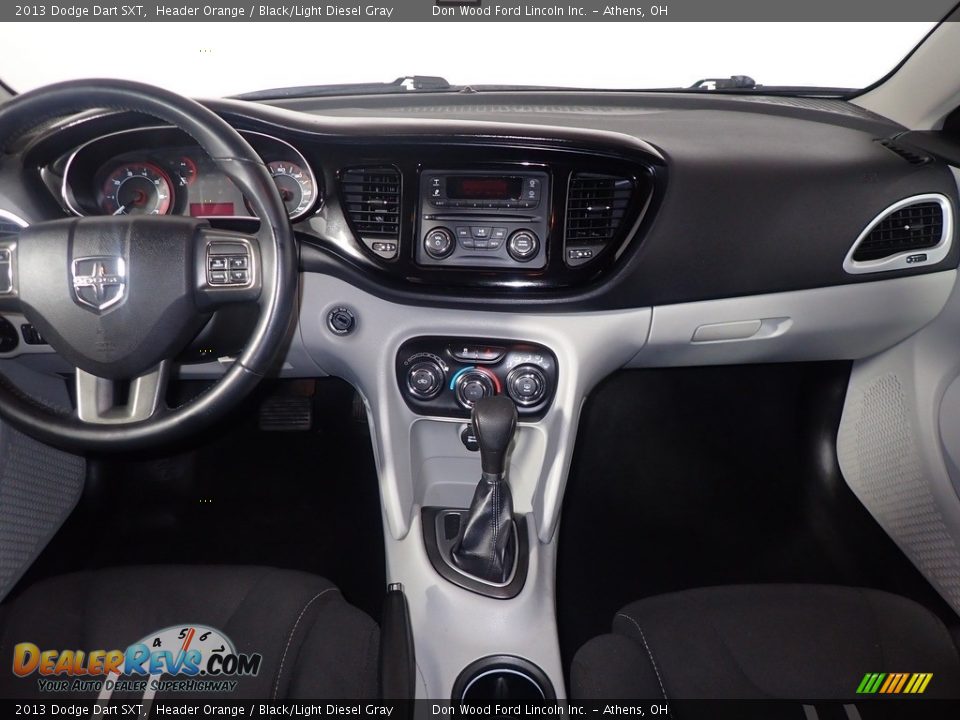 2013 Dodge Dart SXT Header Orange / Black/Light Diesel Gray Photo #24