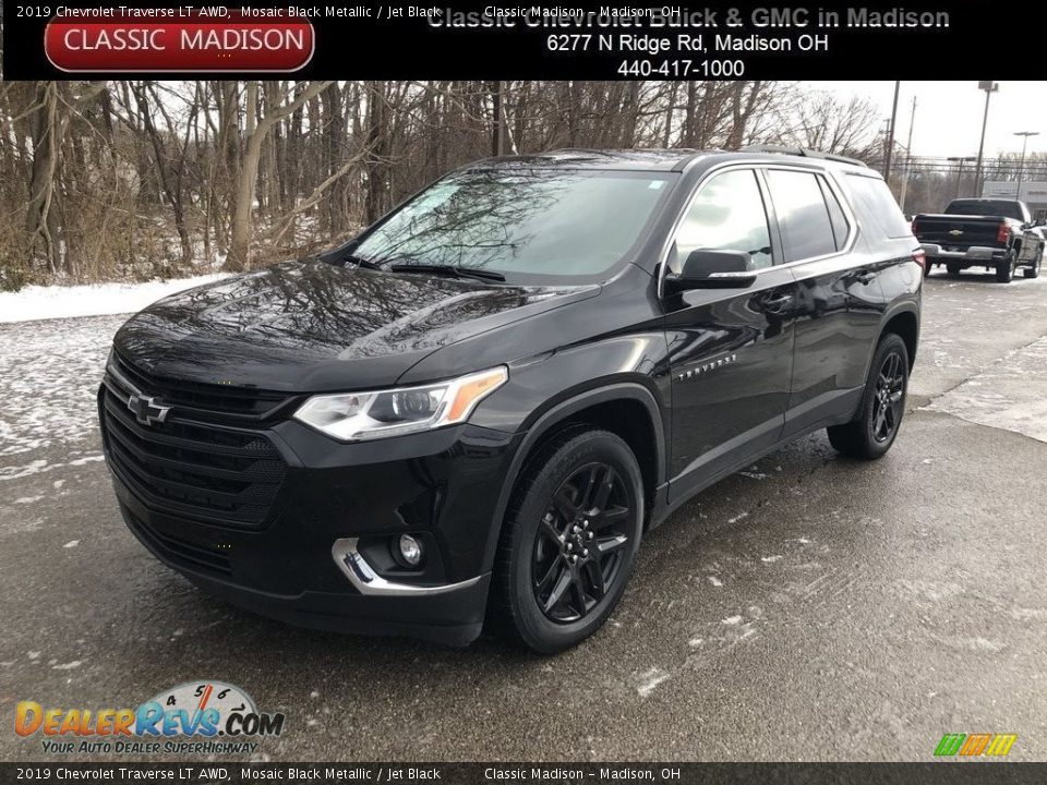 2019 Chevrolet Traverse LT AWD Mosaic Black Metallic / Jet Black Photo #1