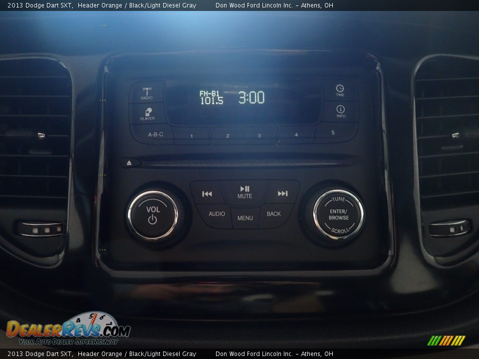 2013 Dodge Dart SXT Header Orange / Black/Light Diesel Gray Photo #25