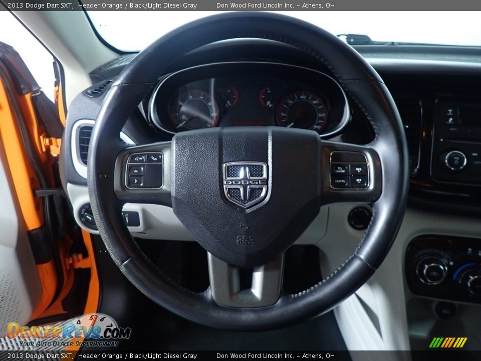 2013 Dodge Dart SXT Header Orange / Black/Light Diesel Gray Photo #26