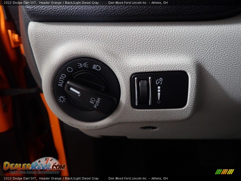 2013 Dodge Dart SXT Header Orange / Black/Light Diesel Gray Photo #30
