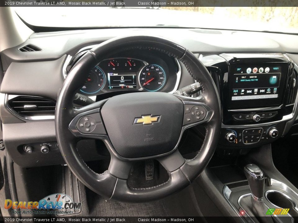 2019 Chevrolet Traverse LT AWD Mosaic Black Metallic / Jet Black Photo #10