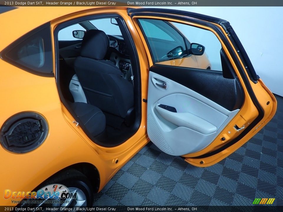 2013 Dodge Dart SXT Header Orange / Black/Light Diesel Gray Photo #35