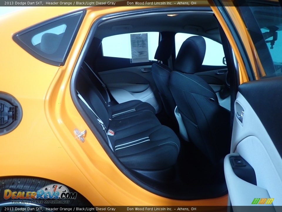 2013 Dodge Dart SXT Header Orange / Black/Light Diesel Gray Photo #36