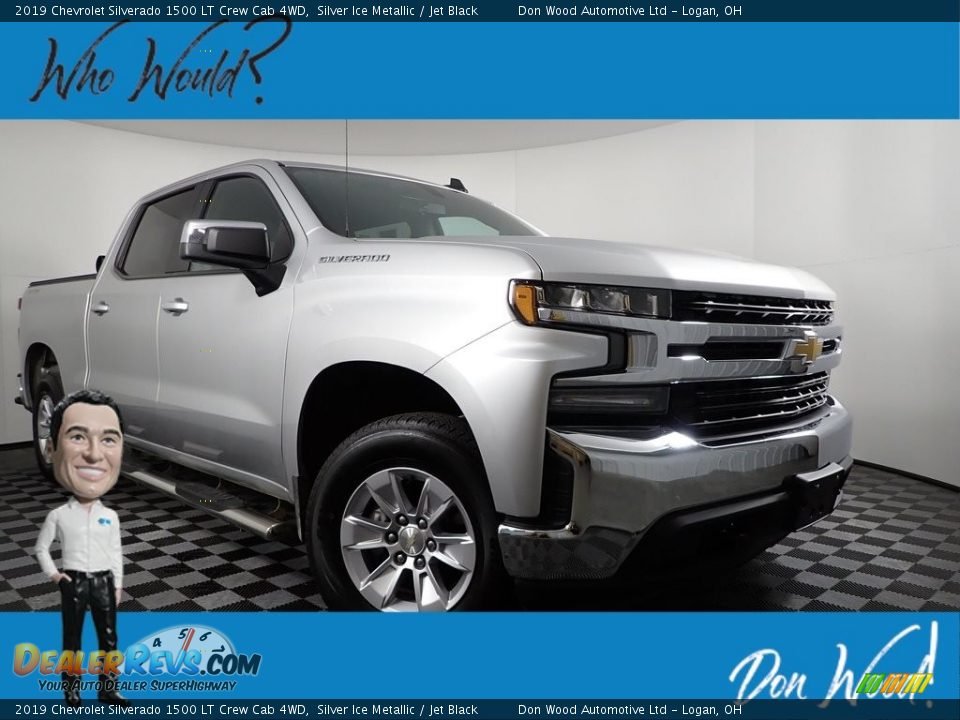 2019 Chevrolet Silverado 1500 LT Crew Cab 4WD Silver Ice Metallic / Jet Black Photo #1