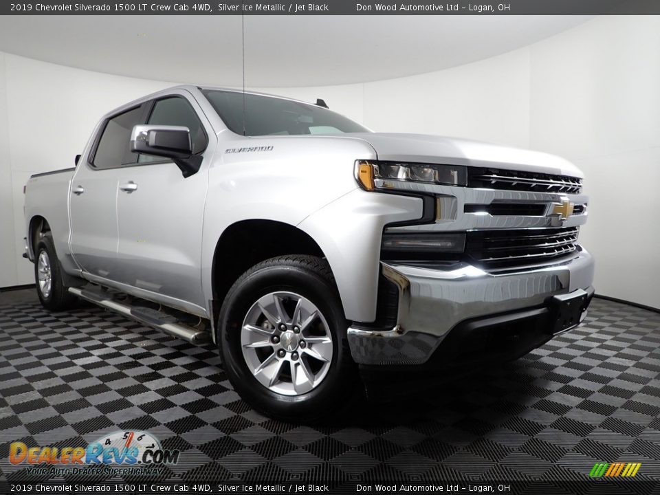 2019 Chevrolet Silverado 1500 LT Crew Cab 4WD Silver Ice Metallic / Jet Black Photo #6