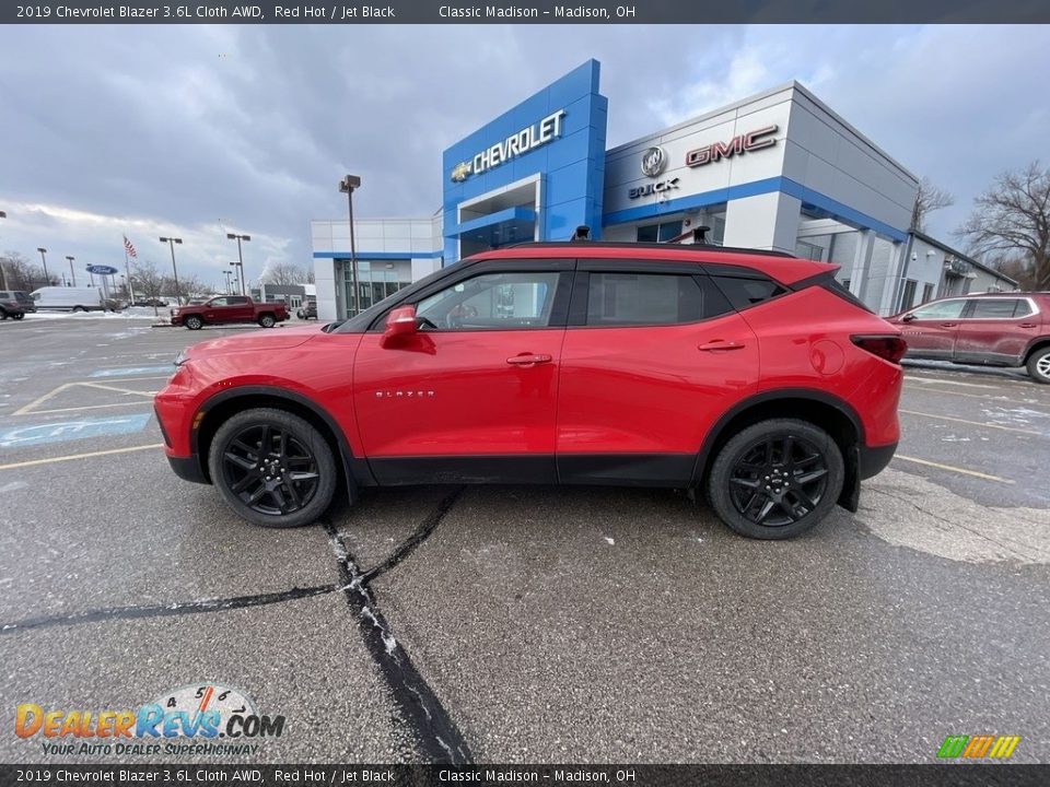 2019 Chevrolet Blazer 3.6L Cloth AWD Red Hot / Jet Black Photo #3