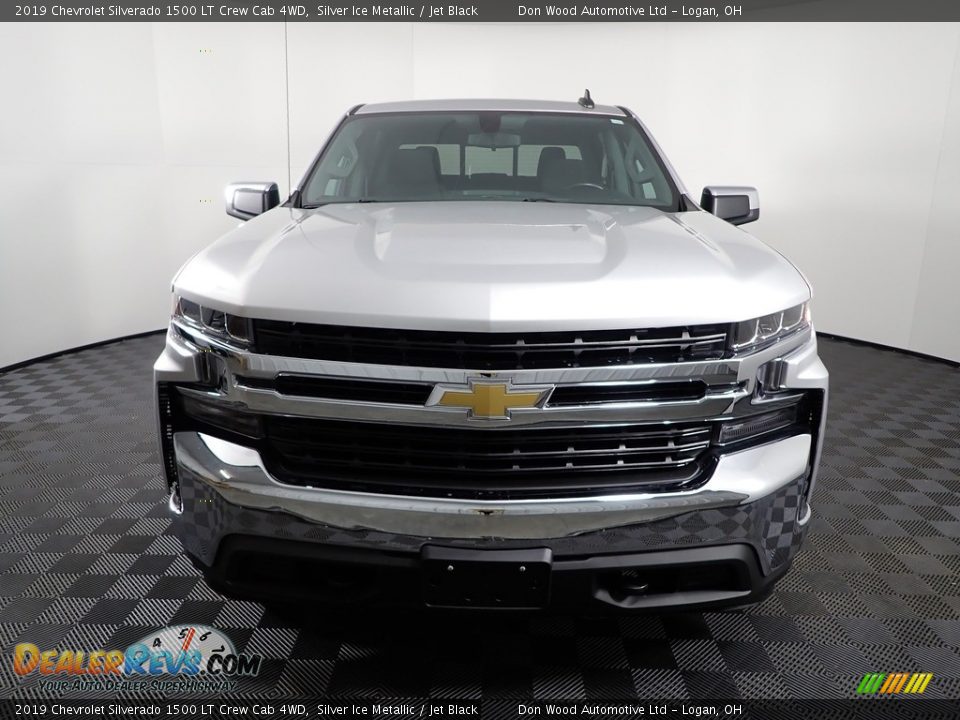 2019 Chevrolet Silverado 1500 LT Crew Cab 4WD Silver Ice Metallic / Jet Black Photo #8