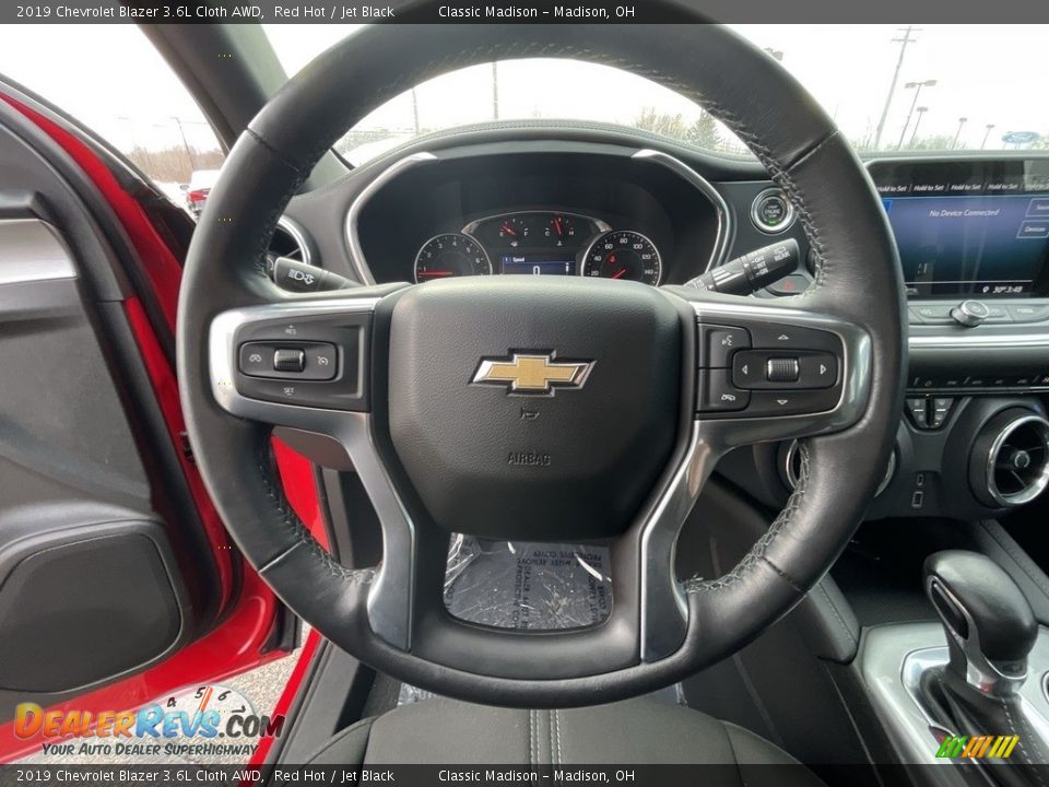 2019 Chevrolet Blazer 3.6L Cloth AWD Red Hot / Jet Black Photo #10
