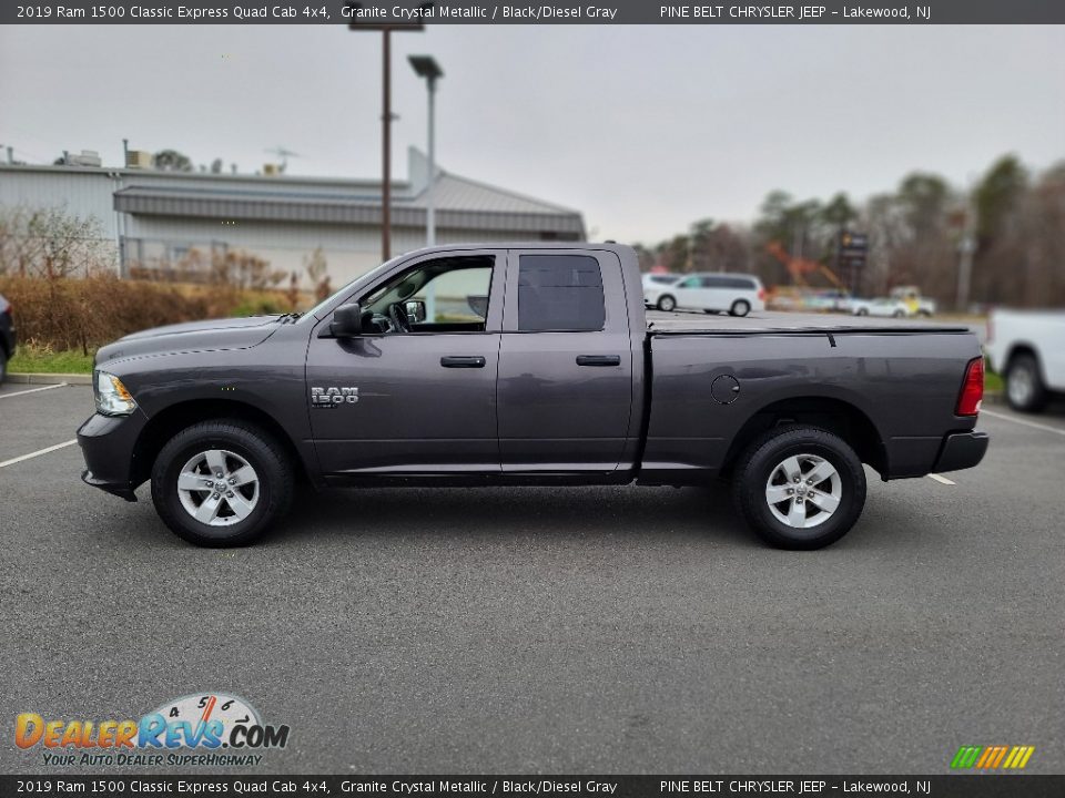 2019 Ram 1500 Classic Express Quad Cab 4x4 Granite Crystal Metallic / Black/Diesel Gray Photo #13