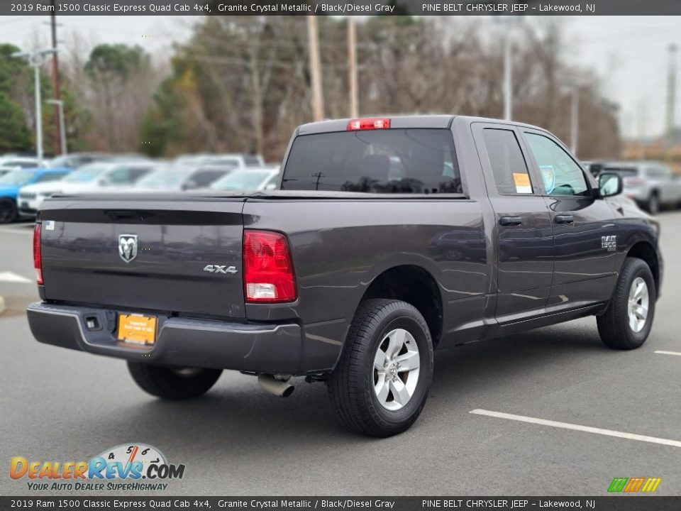 2019 Ram 1500 Classic Express Quad Cab 4x4 Granite Crystal Metallic / Black/Diesel Gray Photo #18