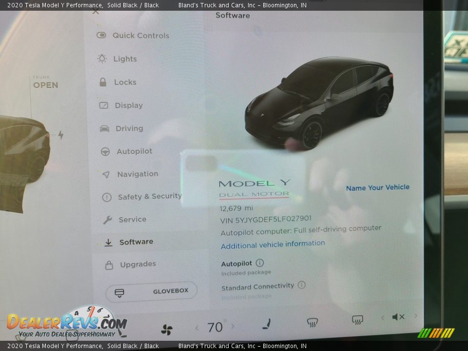 Controls of 2020 Tesla Model Y Performance Photo #5