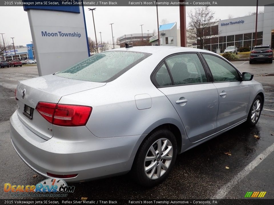 2015 Volkswagen Jetta SE Sedan Reflex Silver Metallic / Titan Black Photo #3