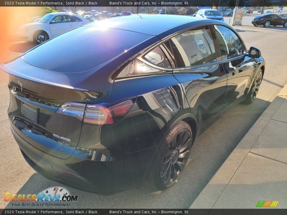 2020 Tesla Model Y Performance Solid Black / Black Photo #11