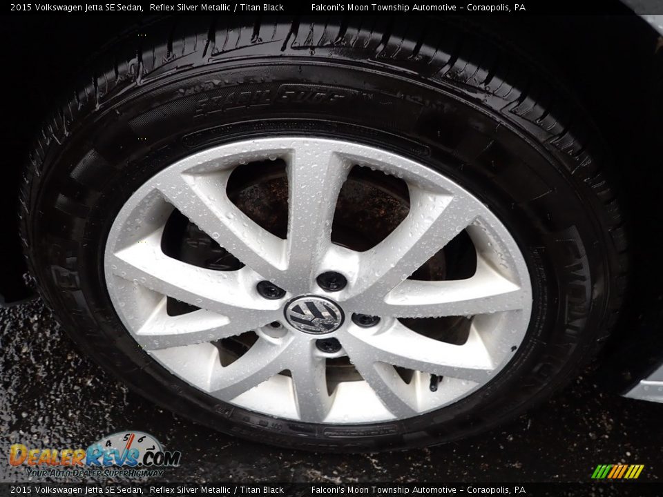 2015 Volkswagen Jetta SE Sedan Reflex Silver Metallic / Titan Black Photo #5