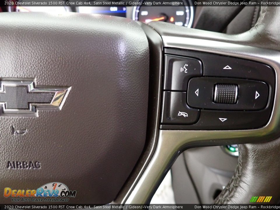 2020 Chevrolet Silverado 1500 RST Crew Cab 4x4 Satin Steel Metallic / Gideon/­Very Dark Atmosphere Photo #22