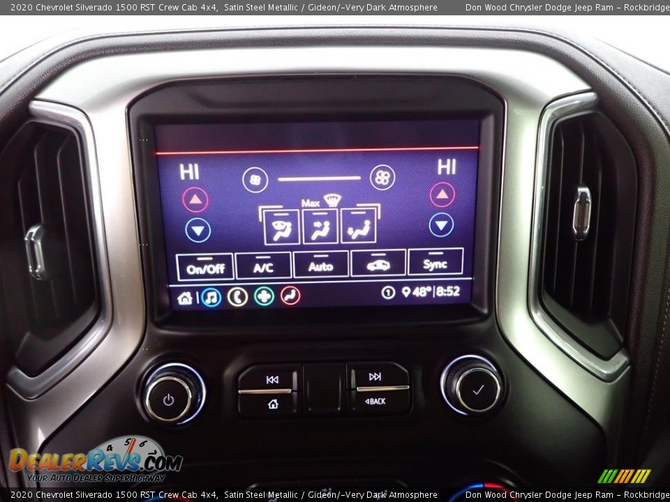 2020 Chevrolet Silverado 1500 RST Crew Cab 4x4 Satin Steel Metallic / Gideon/­Very Dark Atmosphere Photo #24