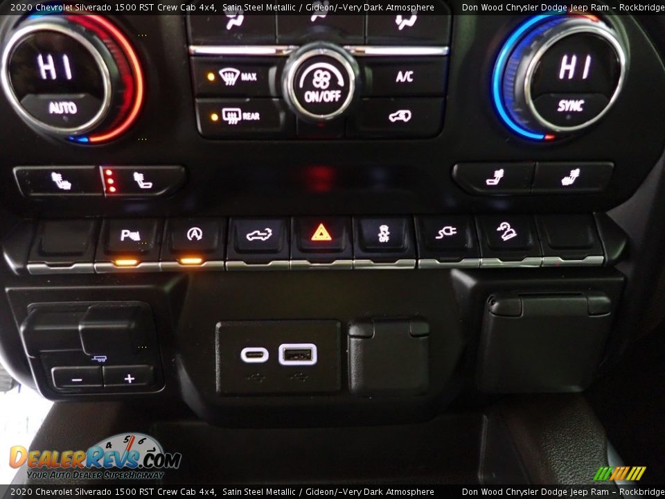 2020 Chevrolet Silverado 1500 RST Crew Cab 4x4 Satin Steel Metallic / Gideon/­Very Dark Atmosphere Photo #25