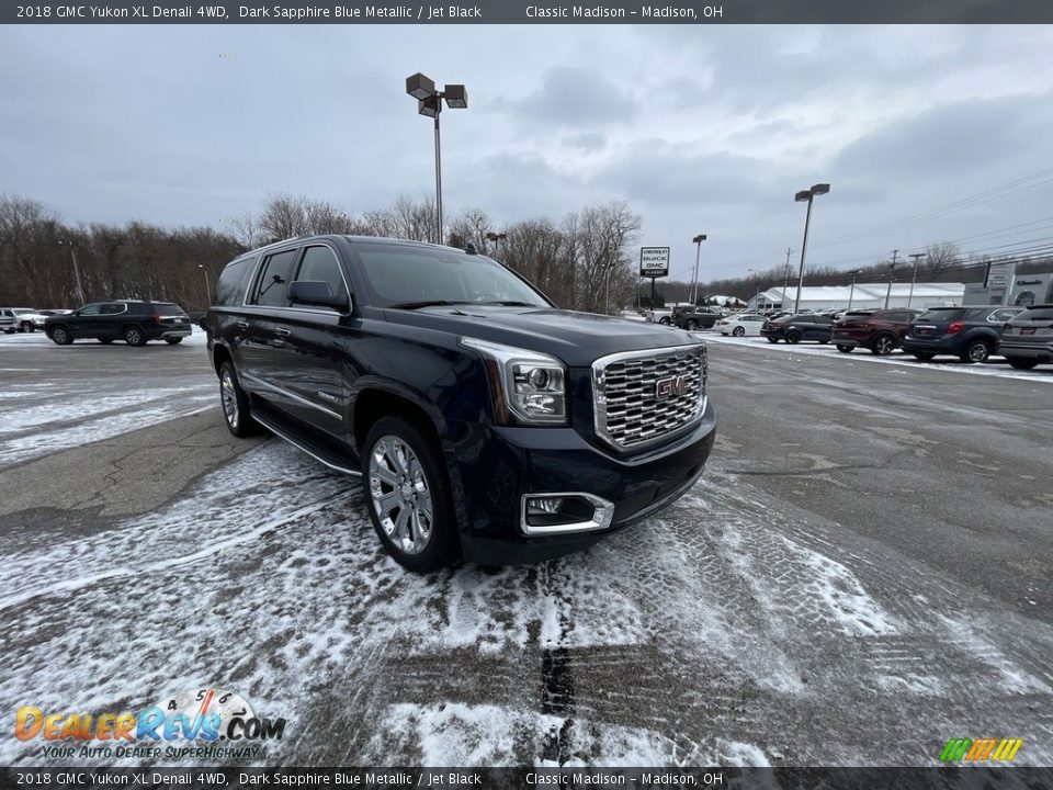 2018 GMC Yukon XL Denali 4WD Dark Sapphire Blue Metallic / Jet Black Photo #5