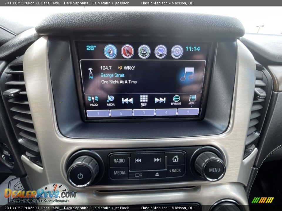 2018 GMC Yukon XL Denali 4WD Dark Sapphire Blue Metallic / Jet Black Photo #12