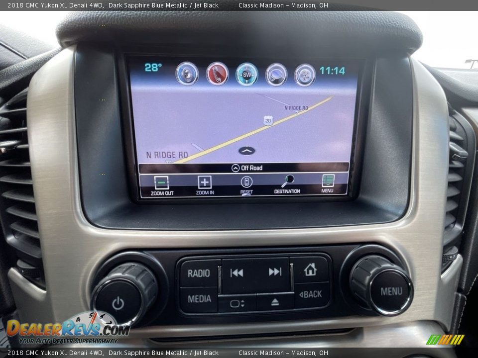 2018 GMC Yukon XL Denali 4WD Dark Sapphire Blue Metallic / Jet Black Photo #14