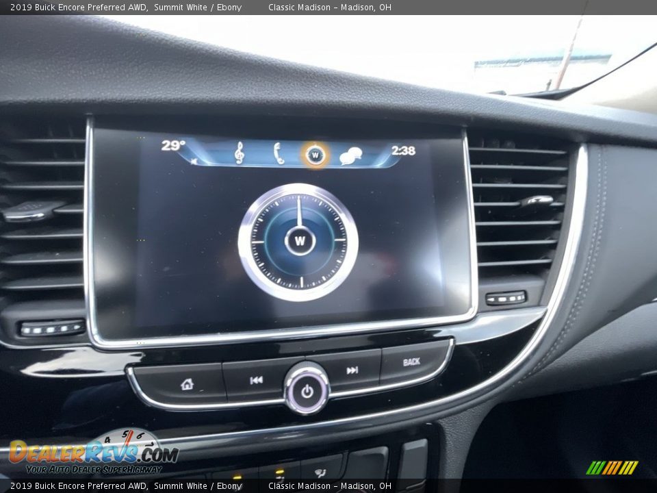 2019 Buick Encore Preferred AWD Summit White / Ebony Photo #14
