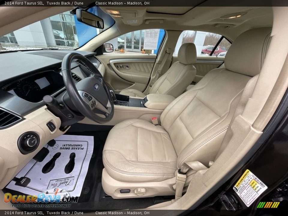 2014 Ford Taurus SEL Tuxedo Black / Dune Photo #6