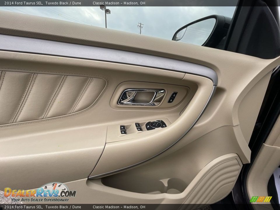 2014 Ford Taurus SEL Tuxedo Black / Dune Photo #8