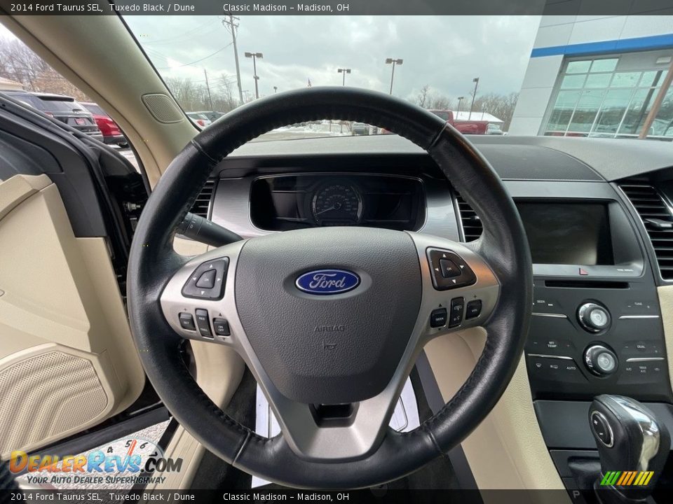 2014 Ford Taurus SEL Tuxedo Black / Dune Photo #9