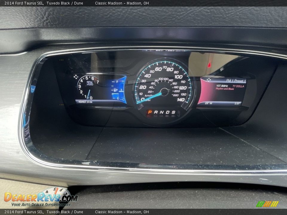 2014 Ford Taurus SEL Tuxedo Black / Dune Photo #10