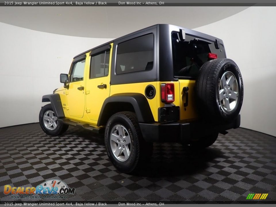 2015 Jeep Wrangler Unlimited Sport 4x4 Baja Yellow / Black Photo #12