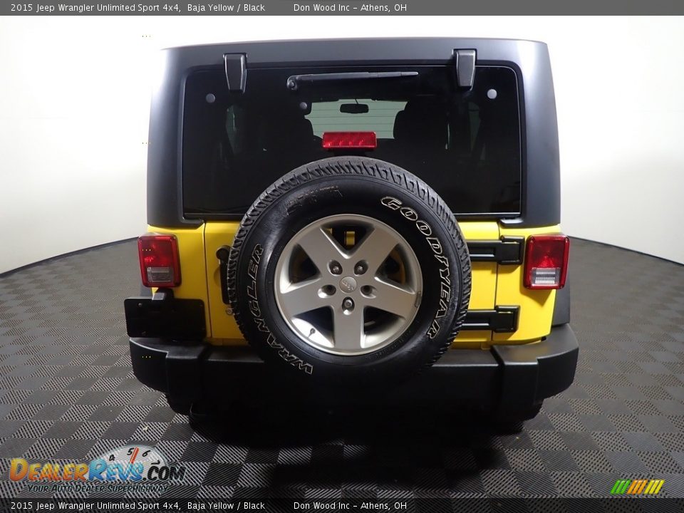 2015 Jeep Wrangler Unlimited Sport 4x4 Baja Yellow / Black Photo #14