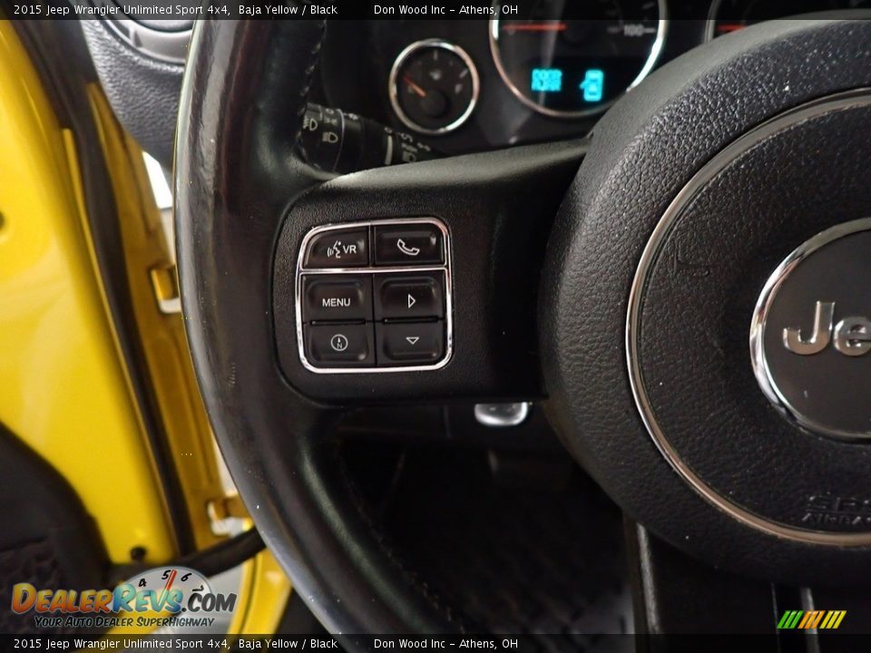2015 Jeep Wrangler Unlimited Sport 4x4 Baja Yellow / Black Photo #28