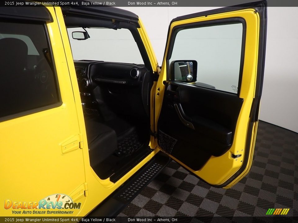 2015 Jeep Wrangler Unlimited Sport 4x4 Baja Yellow / Black Photo #36