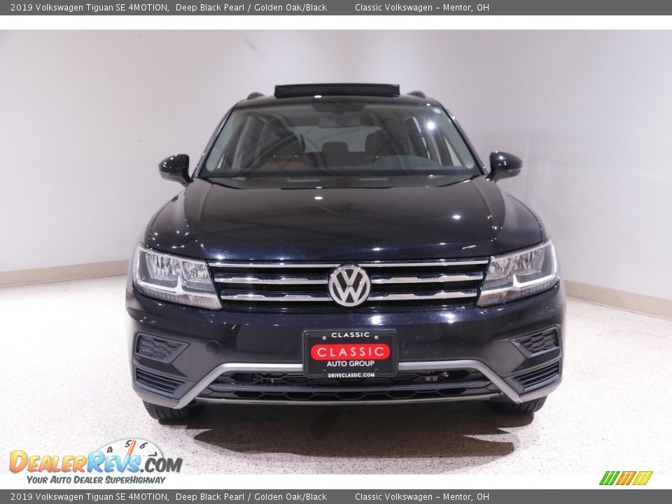 2019 Volkswagen Tiguan SE 4MOTION Deep Black Pearl / Golden Oak/Black Photo #2