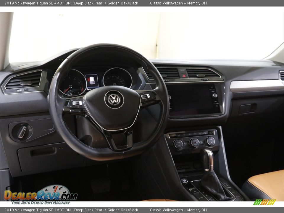 2019 Volkswagen Tiguan SE 4MOTION Deep Black Pearl / Golden Oak/Black Photo #6