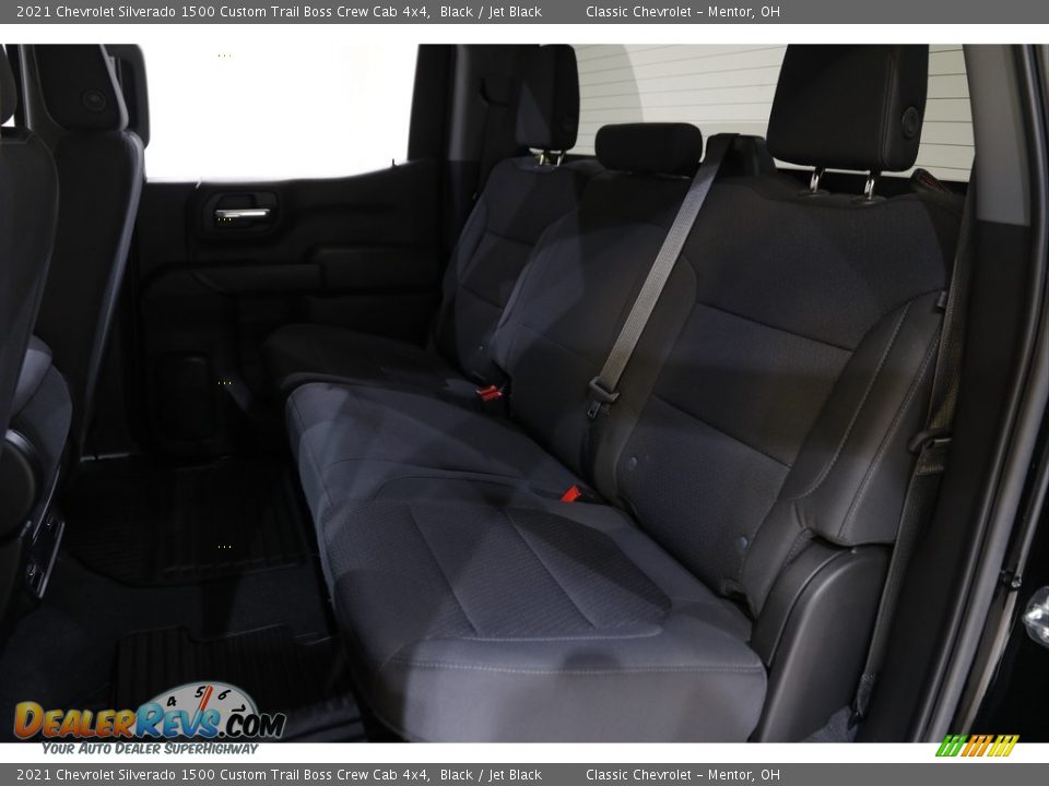 2021 Chevrolet Silverado 1500 Custom Trail Boss Crew Cab 4x4 Black / Jet Black Photo #17