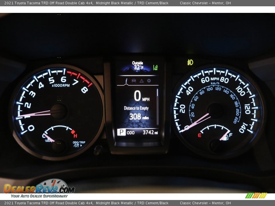 2021 Toyota Tacoma TRD Off Road Double Cab 4x4 Gauges Photo #8