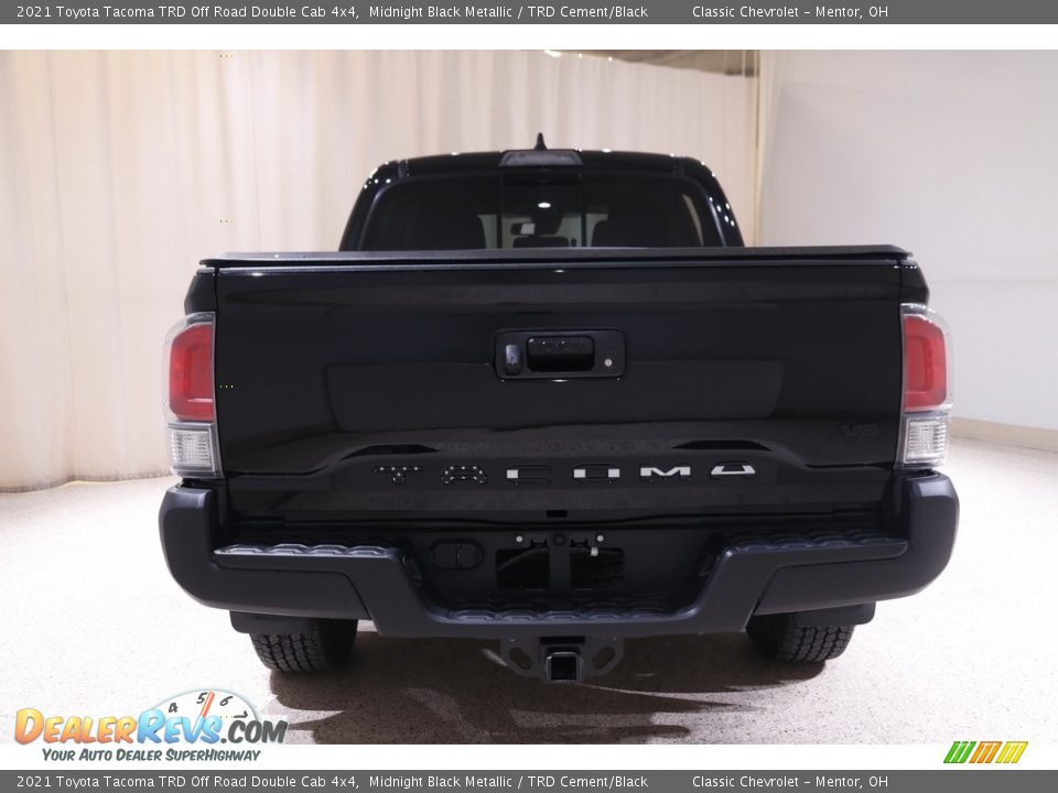 2021 Toyota Tacoma TRD Off Road Double Cab 4x4 Midnight Black Metallic / TRD Cement/Black Photo #17