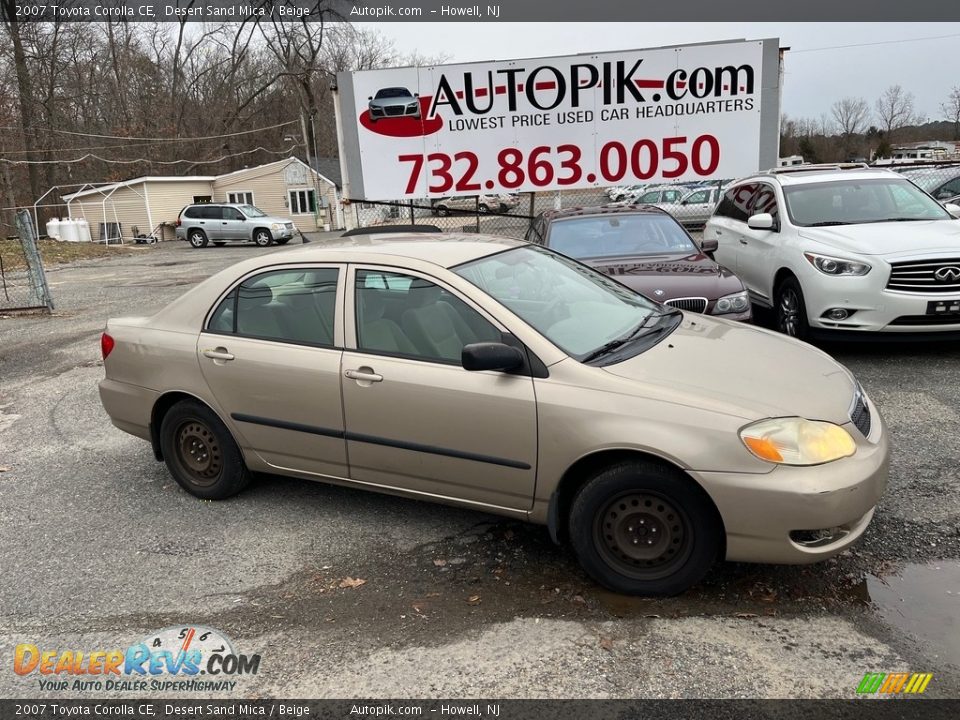 2007 Toyota Corolla CE Desert Sand Mica / Beige Photo #1