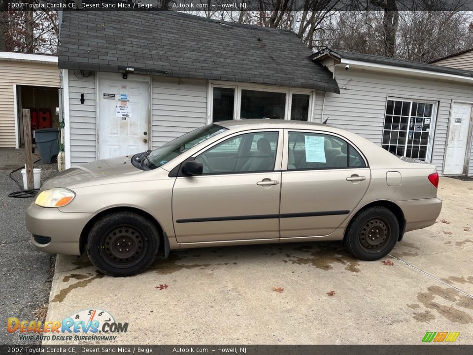 2007 Toyota Corolla CE Desert Sand Mica / Beige Photo #3