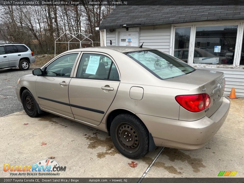 2007 Toyota Corolla CE Desert Sand Mica / Beige Photo #5