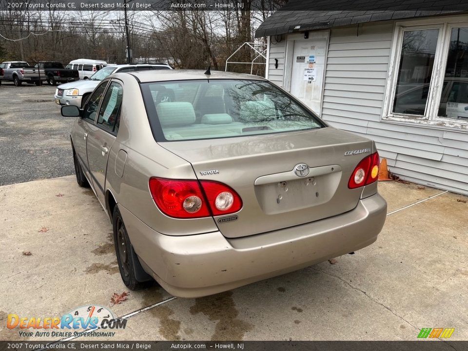 2007 Toyota Corolla CE Desert Sand Mica / Beige Photo #6